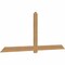 Ekena Millwork Eugene Smooth Timber Gable Bracket, Western Red Cedar, 108"W x 45"H x 1 1/2"D x 5 1/2"F, 10/12 Pitch GBW108X45X0206EUG00SWR - alternate 3